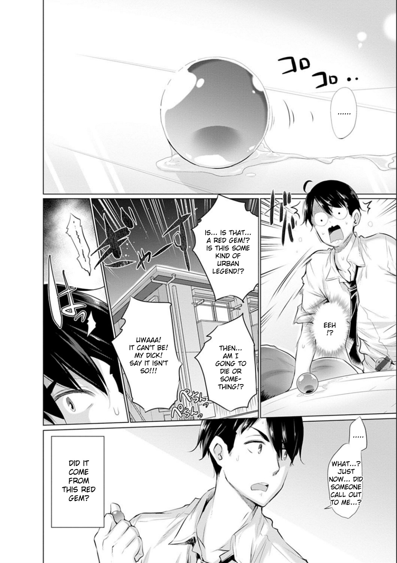 Hentai Manga Comic-While Jerking Off I Came a Red Gem and got Transported-Chapter 1-3-6